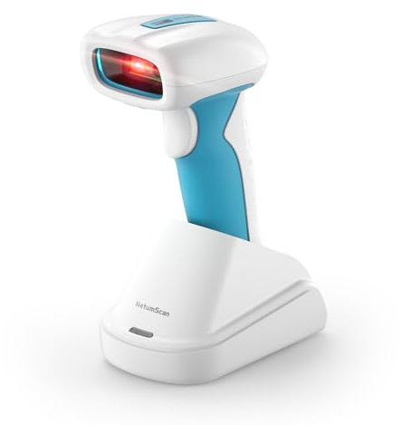 NetumScan Industriell 2D-QR-streckkodsskanner IP67 vattentät, stötsäker, 2 600 mAh, handsfree-autoscan för lager/detaljhandel/bibliotek/stormarknader, kompatibel med iOS, Android och Windows RD-1962