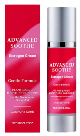 Estrogen Cream for Women - Vaginal Creams | Intimate Care Moisturising Menopause Lotion, Quick-Drying Night Cream for Dryness & pH Balance, Travel Size, Dispenser, 50 g