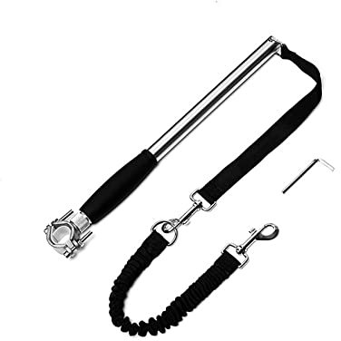 Rehomy Fahrradleine für Hunde, Freisprechfunktion, einziehbar, für Haustiere, Hunde, Trainingsleine, für Training, Joggen, Radfahren und zu entfernen