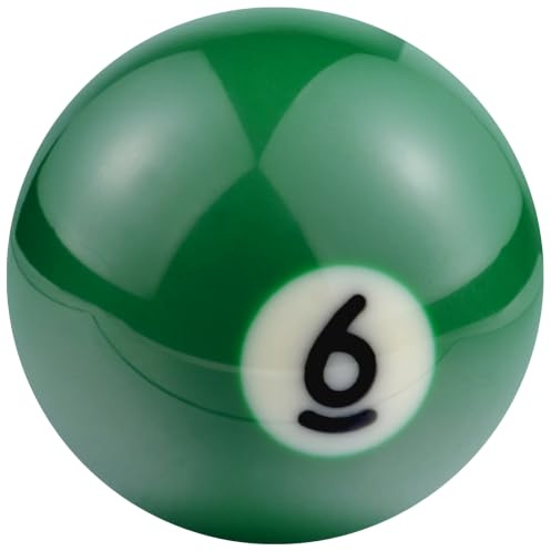 Padaodao Shift Knob Number 6 Billiard Ball Gear Lever Stick Shifter for Most Manual Transmission Vehicles SUV Trucks, Green