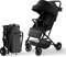 HaShow Kinderwagen Kompakter Buggy,Kann in Flugzeugen Genommen Werdenr, mit Verstellbarer Rückenlehne und Ablagekorb für 0-3 Kinder, Schwarz…