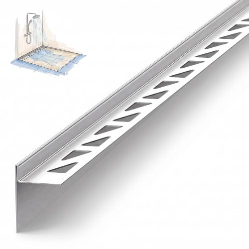 Dalsys Fallkil, kakelskena 148cm x 10mm vänster Silver rostfritt stål