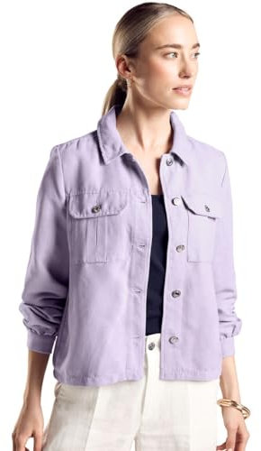 STREET ONE Damen A212175 Overshirt Cordjacke, Bright Lilac, 46