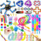 50 Pcs Fidget Toys Set, Stress-Angst Relief Toys pour Enfants et Adultes, Anxiété Relief Finger Toys, Anti Stress Autisme et TDAH, Jouets Sensoriels pour Enfants Fête d'anniversaire