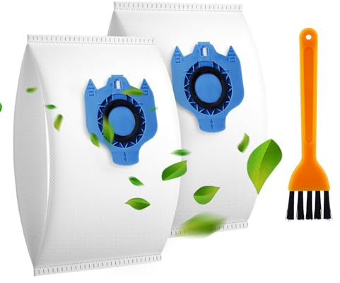 14 Pack Compatible vacuum cleaner bags, Filter - for Miele Classic C1, Complete C1, Complete C2,Complete C3, S227, S240, S270, S400, S2, S5, S8 Series Canister Vacuum Cleaner