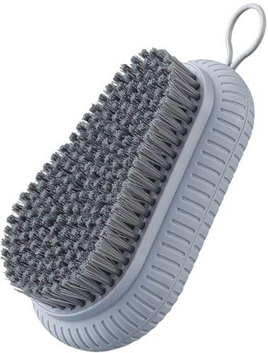 Handborste | Nagelborste med bekvämt handtag och gängade kanter – enkel plasttvättborste med mjuka borst, rengöringsborste, skoborste, skoborste, skoborste