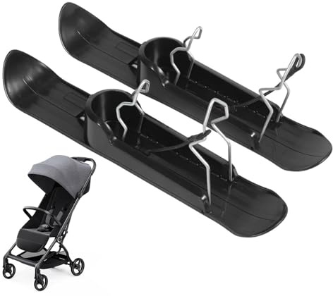 Skidfäste barnvagn, balans cykel snöskidset, barn skoter, snösläde, skidor för barnvagnar, snöskoter, snö skoter, skenor, barnvagnar skidor för barnvagnar, rullatorer