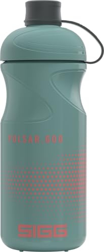 SIGG - Borraccia per bicicletta – Pulsar Morning Blue – Schiacciabile – Lavabile in lavastoviglie – Leggera – A prova di perdite – Senza BPA – Accessori per sport e bicicletta – Blu – 0,6 L