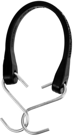 FUNOMOCYA Cuerda Elástica De Goma para Lonas Correas De Tensión Resistentes con Ganchos Metálicos Fácil Instalación para Atar Cargas y Asegurar Exteriores