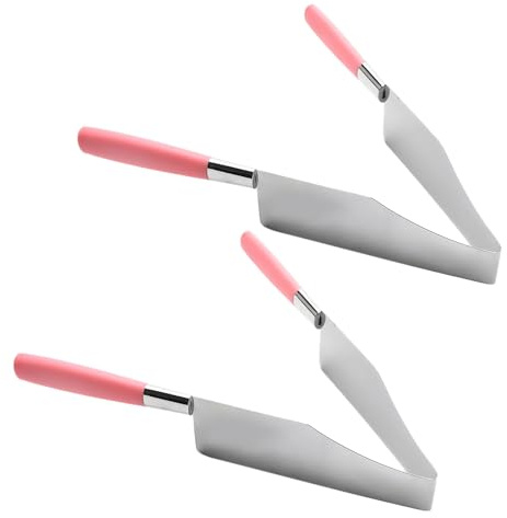 SEWACC Lot de 2 Pinces à Gâteau Créatives en Acier Inoxydable, Outils de Découpe et Service Pratiques pour Desserts, pour Fêtes, la Cuisine Maison et Restauration, Couleur Aléatoire