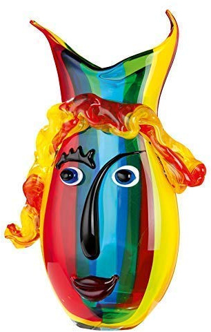 GILDE GLAS art Designvas – present för kvinnor – handgjord H 37 cm