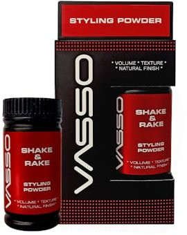 Vasso Polvo para peinar el cabello con máximo volumen y control | Polvo de polvo de fijación fuerte y acabado texturizado | 20 g