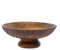 EDHAS Mango Wood Decorative Wooden Bowl Hand Carved Home Decor for Dining Table Center, Living Room, Kitchen Décor (30.48cm x 30.48cm x 12.06cm)