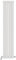 iBathUK Apex Tall Vertical Radiator, Double Flat Panel Radiators, 1600x306mm Slim Radiator, Wall Mounted for Bathroom,Kitchen,Living Room- White