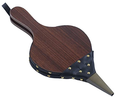 aqxreight Ventilatore in Pelle con Soffietto per Caminetto a Legna, Barbecue, falò, Caminetto per Interni, per L'inaugurazione della Casa, Contenitore da Appendere