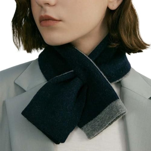 TYATVS Triangle Pull Through Scarf for Women - Black+ Grey