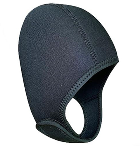 Violiica Gorro de natación de neopreno de 5 mm para adultos Gorro impermeable térmico para esnórquel y diversión de surf (negro)
