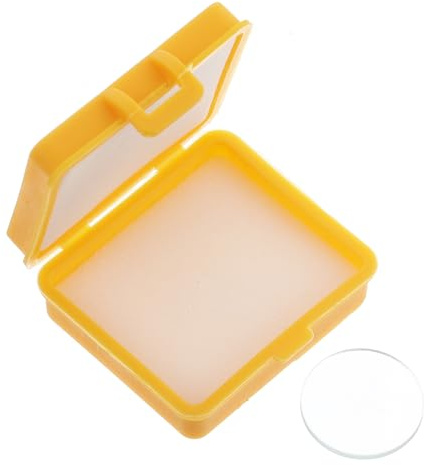 UTHCLO Micrómetro Ocular de Microoscopio Regla Cruzada de Vidrio para Medición Precisa y Análisis Cuantitativo en Inspección de Fibras Textiles y Educación