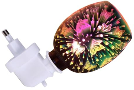 Toyvian Quemador de Incienso Eléctrico sin Humo Diseño 3D, Lámpara Aromática para Fragancias y Aceites Esenciales, Adecuado para Uso Doméstico y Oficinas