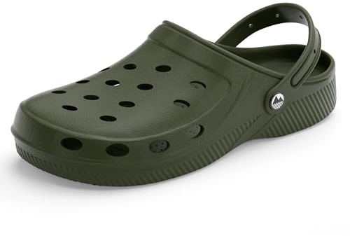 Lakeland Active Men's Silloth Lightweight Ventilated Clogs - Moss Green - 8 UK