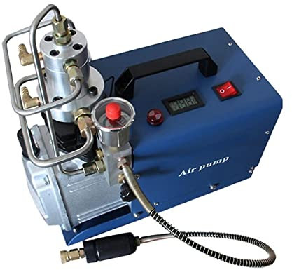 High Pressure Air Pump 30MPA 1.8KW Electric Air Compressor Pneumatic PCP Inflator 220v/110v 40L/50L/MIN JIYAMI'EN EL (Color : Set Pressure Version, Size : 220 Volt)