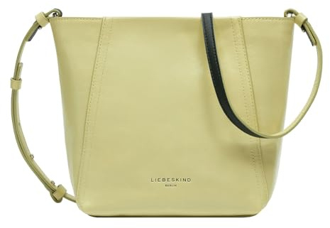 LIEBESKIND BERLIN Schultertasche Umhängetasche Chudy Paper Touch Crinkle Hobo Bag Light Mimosa hellgrün