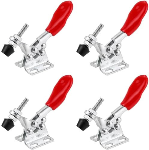 Quick Release Clamp, Horizontal Toggle Clamp, 90kg Capacity Clamp Quick Release Tool for Woodworking, Welding, Machinery, Handmade Product(Pack of 8)