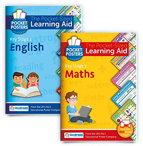 KS2 Maths & English Study Pack | Pocket Posters: The Pocket-Sized Revision Guides | KS2 Specification | FREE digital editions with over 1,600 assessment questions! - Cover May Vary