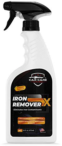 Car Care Iron Remover X, Car Detailing Iron Rust Remover-Wheel, Paint, Ceramic-Cleaner-Car Cleaner Exterior Care Products, Colorless Rim Cleaner, Decal Remover-Use before Clay Bar (16 fl Oz Spray)