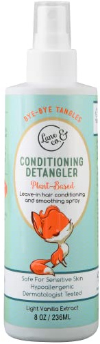 LANE & CO. Conditioning Detangler Spray for Kids & Babies - Leave In Conditioner Spray for Smoothing, Detangling - Vegan, Plant-Based, Child-Safe Formula - Natural Baby Hair Products - 8-oz. Bottle