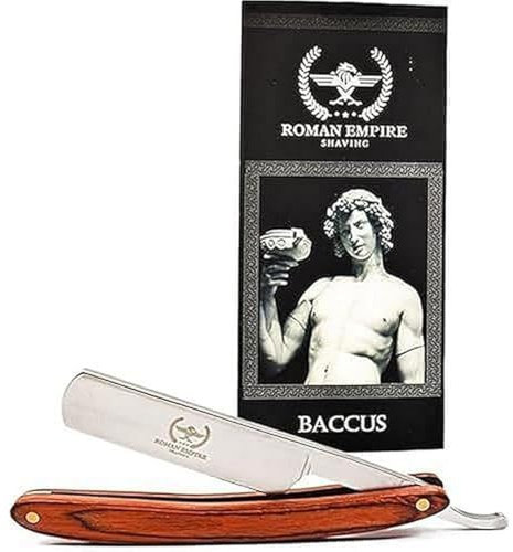 Rasoio a Mano Libera Mars New di Roman Empire Shaving | Rasoio per Uomo Professionale da Barbiere per Barba, Baffi e Contorni