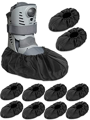 Janmercy 10 Pcs Fracture Walking Boot Cover Waterproof Outdoor, Large