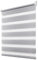 Deswell Doppelrollo Klemmfix ohne Bohren Grau B100 x H110 cm (Stoffbreite 96cm) Rollos für Fenster ohne Bohren für Fenster mit Lichtdurchlässig & Verdunkelnd/Höhe Stufenlos Verstellbar