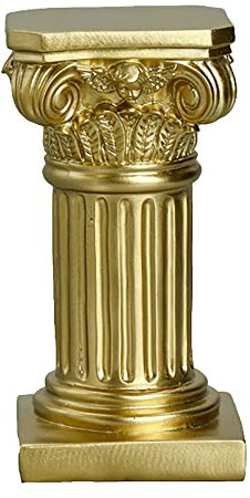 PRATYAHARA Oro Romano Colonna Resina Scultura Colonna Arredamento Colonna Romana Statue Colonna Romana Arredamento Casa Soggiorno Arredamento