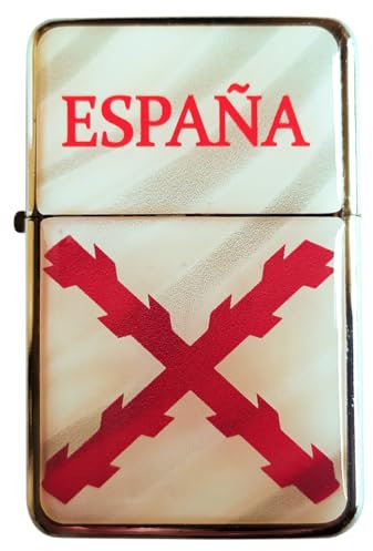 Mechero de Gasolina Decorado con la Cruz de Borgoña