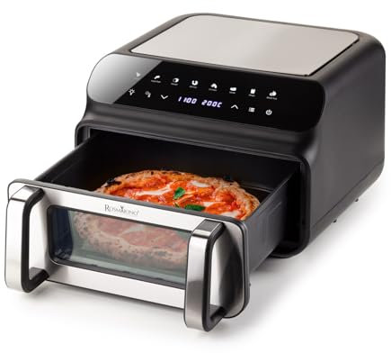 Rosmarino Air Fryer, 10l, MasterPro - Multifonction 5-en-1 : Frire, Griller, Cuire, Déshydrater, Griller - Grande Taille Familial - Économie d'Énergie - Friteuse sans Huile