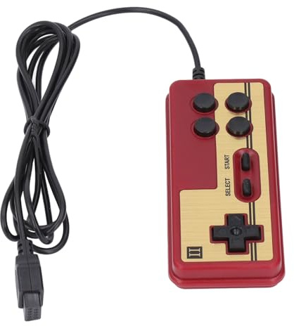 Controller di Gioco Vintage a 8 Bit con Interfaccia a 9 Pin, Materiale ABS, Cavo Lungo, Giochi Joystick, per Controller e Console a 8 Bit