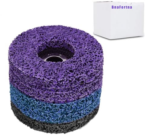 BnaFortna 125 * 22mm CSD Scheibe Schleifscheibe - Diamant Grob Reinigungsscheibe für Winkelschleifer, Reinigungsscheibe Set, für Rostentfernung, Schweißnähte, Farbe, Rost (5 Stücke)