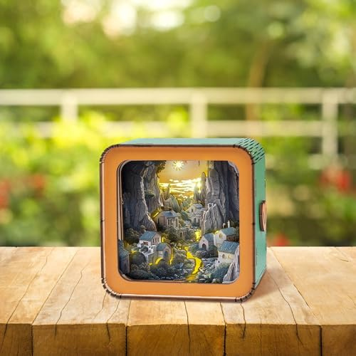Bed Lamp Plug in WOODBESTS 3D Puzzle NightLight 3D Wooden Puzzles For Adults DIY Crafts For Adults Halloween/Christmas Decorations/Gifts For Family And Friend Night Light Baby (B, 22X13.5X2cm)
