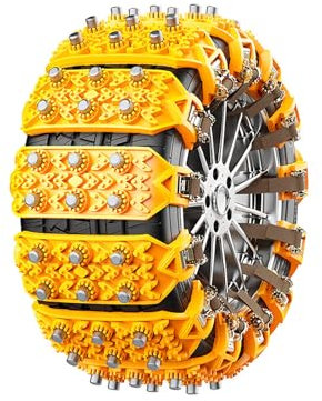 FURREN Auto Schneeketten für BMW X1 X2 X3 X4 X5 X6 X7 Z4 M1 M3 M4 M6, rutschfeste Auto Schneereifenketten Verstellbare Auto Reifen Ketten für Reifenbreite 165-265mm(6,5-10,43),C 12Pcs
