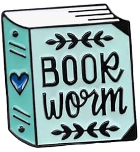 Cartoon Books Enamel Pins, Magic Book Badges Cute Collar Brooch Decorative Lapel Pins for Backpack Clothing Learning Graduation Gifts for Teacher Student Readers Book Lovers (Single)