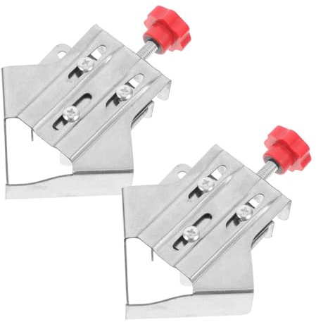 MAGICLULU 2 Piezas Abrazadera de Ángulo Rápida para Carpintería Fijación de Inoxidable Clip de Esquinas Herramienta para y Proyectos