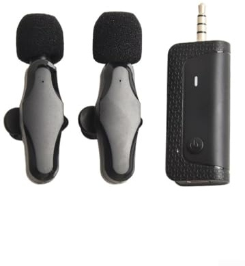 Ensemble de microphones cravate sans fil pour appareils photo, ordinateurs et plus encore K35Pro 2024 avec technologie de réduction du bruit