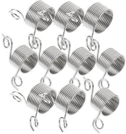 Cabilock Anelli per Maglieria Professionali in Acciaio Inox Regolabili Set da 10 Pezzi per Uncinetto e Lavori a Maglia Accessori Leggeri e Decorativi per Cucito e Quilting Facile da