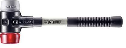 Simplex Schonhammer, TPE-mid / Plastik; mit verstärktem Tempergussgehäuse und Fiberglasstiel | D=60 mm | 3736.060