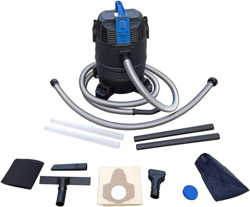 SunSun Akwado: 4in1 Teich- & Poolreiniger, Nass- & Trockenreiniger, 1400 Watt, Schwarz, Kunststoff, 35 Liter Tank, 4m Saugschlauch, 1,5m Ablaufschlauch, Schlammsauger, Pool- & Teichreiniger