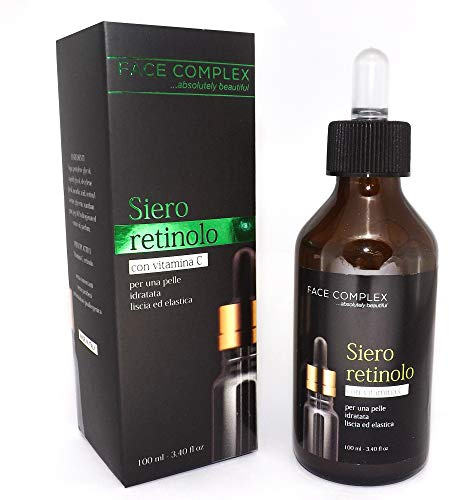 Face Complex Siero retinolo con vitamina C - pelle idratata, liscia ed elastica - viso e collo - 100ml