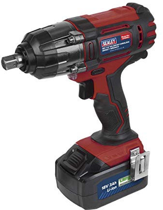 Sealey 18V 1/2 Sq Drive Cordless Impact Wrench - Red