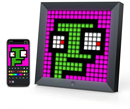 divoom LED Panel-16X16 Retro RGB Display Wandleuchte Anzug für LED Lightbar, DIY Pixel Art Animation, Smart App Steuerung, Multifunktional Gaming Deko Zubehör für PC und Gaming Zimmer Wand Setup