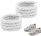 Wekuw Cordones para Air Force 1, 1 Par Cordones Gordos Rope Laces 8 mm Redondos Cordones Gruesos Cordones Zapatillas Blanco Cordones Anchos 150 cm para Zapatillas, Zapatos Casuales